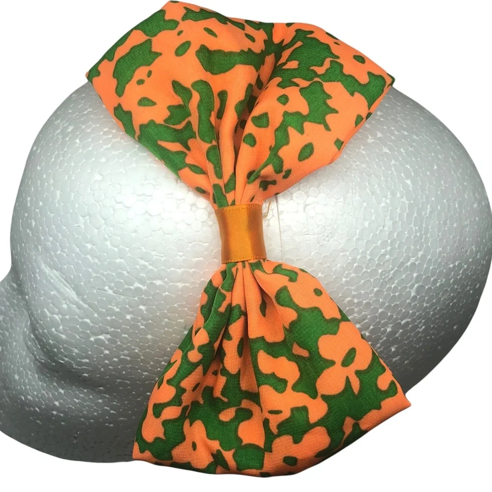 Two Camo Headbands Set of 2 Silky Tied Bows Comfy Flexible Metal Head Ba… - Picture 4 of 5